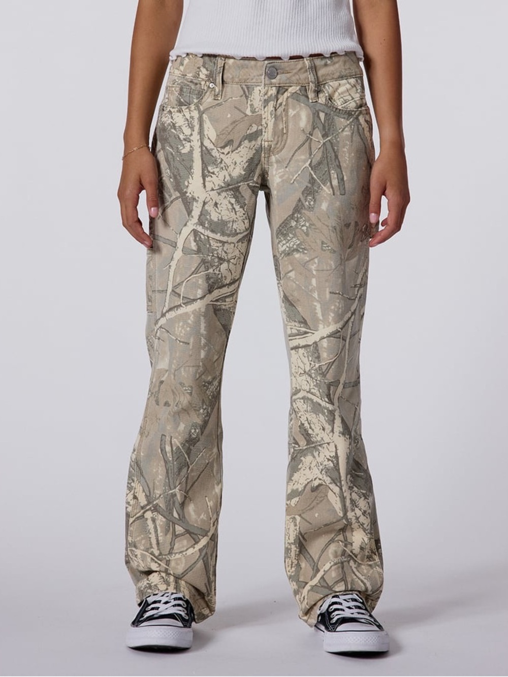NWT RSQ Baggy Camo Print Carpenter Jeans Girls Size 16